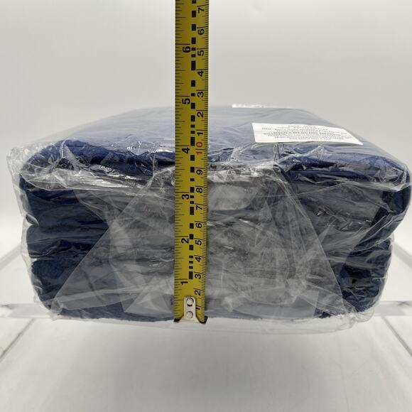 Elvana Home Navy Ultra Soft 6 Pack Cotton Towel Set 2 Bath, 2 Hand & 2 Wash - Picture 9 of 9